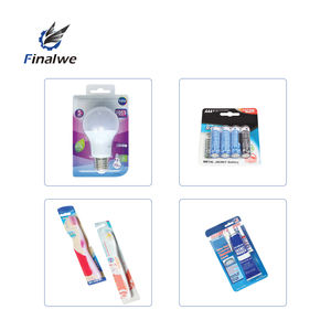 Finalwe Blister Máquina de sellado de tarjetas de papel Batería Cepillo de dientes Bálsamo labial Cortauñas Regla Blister Máquina de embalaje - Product Image 6