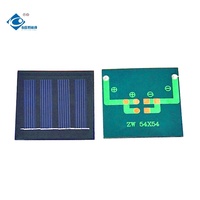 Panneau solaire en résine époxy ZW-5454-2V, résistant aux intempéries, panneau solaire époxy 2V, mini-panneaux solaires personnalisés, chargeur 0,25W