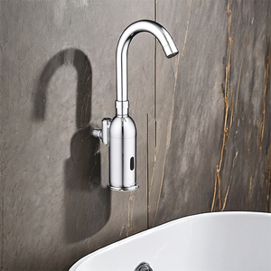 ก๊อกน้ำเซ็นเซอร์อัตโนมัติแบบดั้งเดิม, ก๊อกติดผนังแบบหลุมเดียวสำหรับห้องน้ำห้องครัวก๊อกน้ำแบบรูเดียว - Product Image 6