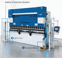Máquina de Doblado Hidráulica CNC Delem 53T de 63 Toneladas y 2.5 m con Controlador de Pantalla Táctil para Acero al Carbono y Acero Inoxidable