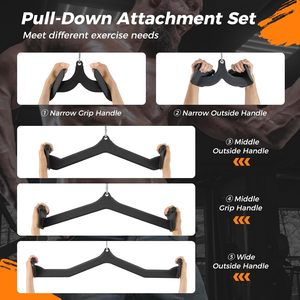 Accesorios para Máquinas de Gimnasio: Set de 5 Piezas para Polea LAT, Barra T, Barra V, Agarres para Cables, Manijas para Bíceps y Tríceps S-044 Instring - Product Image 5