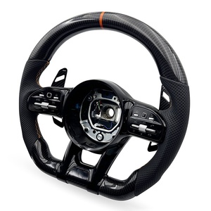 Volant de direction en fibre de carbone personnalisé OEM en gros pour Mercedes Benz C63 <span class=keywords><strong>AMG</strong></span> W204 W212 Gle 63 E300 - Product Image 5