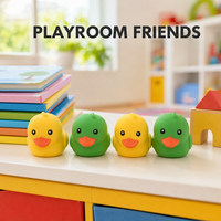 Jouets Squishy en forme de canard souple et compressible, corps mat, disponibles en deux couleurs, compagnon de bureau