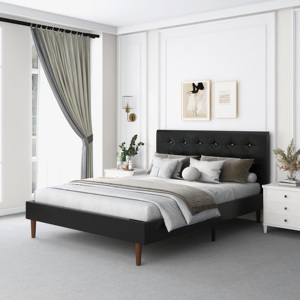 Kainice Cama Tapizada de Tamaño Completo, Marco de Tela con Diamantes de Imitación, Tamaño King, <span class=keywords><strong>Matrimonial</strong></span> - Product Image 3