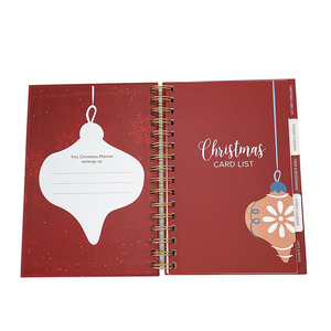 2025 Hot In Ấn Giáng Sinh Món Quà Kế Hoạch Hàng Tuần Trang Tùy Chỉnh Màu Đỏ Bìa Cứng Tạp Chí Với Cuộn Dây Ràng Buộc - Product Image 6