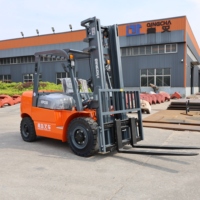 Chariot élévateur diesel Qingcha modèle FD50, capacité de 5 tonnes, pour usage en usine et en port