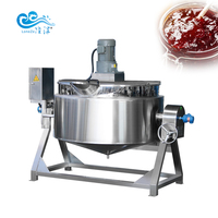 Cuiseur automatique à confiture de caramel Chaudière à sucre inclinable Mélangeur de cuisson à la vapeur Chauffage électrique Bouilloire à double veste avec mélangeur