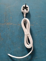 Cordon d'alimentation 13A avec fusible, prise britannique, conducteur en cuivre pur, isolation PVC, conforme aux normes ASTA et certifié ROHS