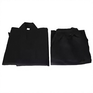 Uniforme de Karate HI-WEAR SPORTS para Hombre, Negro, Algodón, Manga Larga, Ropa Tradicional de Artes Marciales, Talla Adulto, Corte Regular, Duradero - Product Image 1