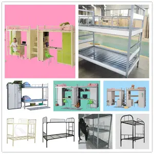 Xingyuan Wholesale Bunk Beds Commercial Steel Bed Double Decker Bed For Adults And Students Litera Para Adultos