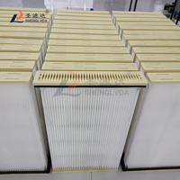 Filtre à poussière à haute capacité d'absorption, haute efficacité, avec revêtement en caoutchouc, panneau plat, 1A64399011 440, pour machine de découpe laser