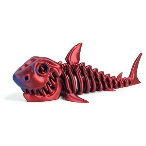 Service d'impression 3D créatif de requins en acier inoxydable CNC à articulation mobile, multicolore et flexible, pour usinage, échantillon gratuit, animaux marins - Product Image 1