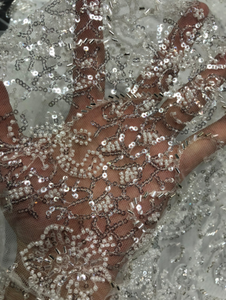 Vải Tuyn Thêu Hoa Kỳ Chất Lượng Cao Cho Váy Cưới Cô Dâu - Product Image 4