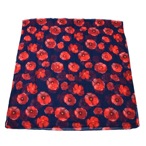 Prêt à expédier <span class=keywords><strong>coquelicot</strong></span> fleur conception viscose écharpes longue taille léger femmes écharpe motif floral coton sentiment cou foulards - Product Image 4