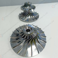 Roue de compresseur de turbocompresseur usinée CNC 5 axes par électroérosion à fil – Personnalisée OEM en aluminium/titane/acier 4140