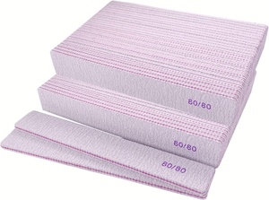 80/80 Grit móng tay tập tin, Emery bảng móng tay tập tin cho acrylic và gel móng tay, thô móng tay tập tin hai mặt 80 grits emory - Product Image 4