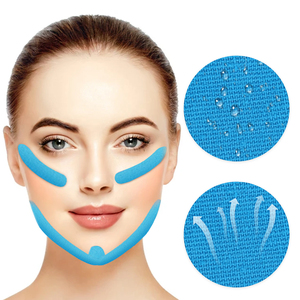 Bande Kinesiologique Faciale Personnalisable 2,5 cm en Coton Doux Hypoallergénique Sûr et Imperméable pour Raffermissement et Contour V-Line en Thérapie Physique - Product Image 5
