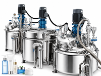 Machine d'homogénéisation sous vide à livraison rapide pour le traitement des crèmes et lotions cosmétiques avec certification CE