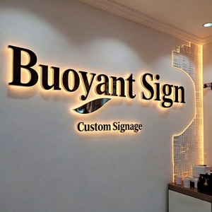 Outdoor Indoor Wall Logo Channel Letter Signage 3d Acrylic <b>Illuminated</b> Sign Custom Led Sign Board for Beauty Salon Shop Sign - Product Image 2