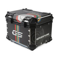 Porte-bagages latéral en alliage de 55l, accessoires d'autocollants de queue, nouveau boîtier supérieur en aluminium électrique uniquement, boîte à bagages de moto