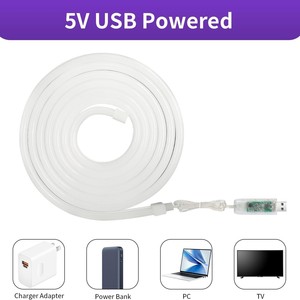 USB 5V LED Strip Light Addressable Dream Color Music Sync Chasing <b>RGB</b> App Remote <b>Control</b> Flexible Cuttable DIY for Room Decor - Product Image 3