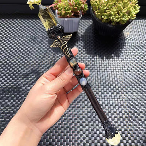 Varita <span class=keywords><strong>de</strong></span> Cristal <span class=keywords><strong>de</strong></span> Cuarzo Citrino Natural, Escultura <span class=keywords><strong>de</strong></span> <span class=keywords><strong>Película</strong></span> Hecha a Mano, Varita Mágica <span class=keywords><strong>de</strong></span> Bruja para Decoración del Hogar, Producto <span class=keywords><strong>de</strong></span> Artesanía <span class=keywords><strong>de</strong></span> Cristal - Product Image 5