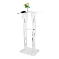 Precio de fábrica ModernDesign Otros muebles comerciales Iglesia Acrílico transparente Podio Púlpito Atril