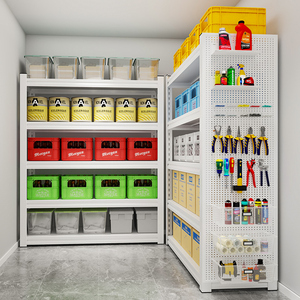 Estantes de almacenamiento modernos de acero y metal, unidades de estantería para almacenamiento de exhibición de almacén y supermercado - Product Image 6