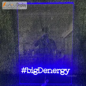 Miễn phí thiết kế tùy chỉnh Acrylic Neon dẫn đăng ký cho Đảng trang trí trong nhà gương acrylic Neon Đăng - Product Image 2