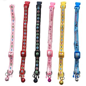 <span class=keywords><strong>Collar</strong></span> Ajustable de Nailon con Hebilla de Seguridad para Perros y Gatos Pequeños, con Campana y Dije Personalizado, Venta al por Mayor del Fabricante - Product Image 1