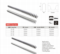 Vertex Tools M85 CL-34 de rembourrage pneumatique Stay Wire Clips Clinch Clou pour une fixation sécurisée