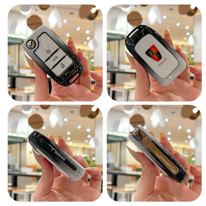 เคสกุญแจรถยนต์โลหะผสมสังกะ<span class=keywords><strong>สี</strong></span>เคลือบซิลิกาเจลสำหรับ ROEWE RX5 350 360 W5 EI5 EI6 RX3 RX8 <span class=keywords><strong>ZS</strong></span> <span class=keywords><strong>MG</strong></span> 6พร้อมห่วงพวงกุญแจและอุปกรณ์เสริมกระเป๋า - Product Image 2