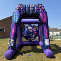 Château gonflable robuste avec souffleur pour enfants, idéal pour parcs d'attractions, carnavals et fêtes d'anniversaire