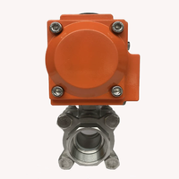 Válvulas de bola neumáticas roscadas de plataforma alta de 3 piezas de acero inoxidable Fude Sheng Q611F-16P para entornos de alta temperatura en el Reino Unido