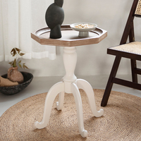 Matériau de haute qualité armoire décoration de la maison haut en bois massif européen moderne bois métal Table d'extrémité en bois exotique