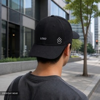 Casquette de baseball 6 panneaux en polyester/coton avec broderie à la main, ajustable, unisexe, design décontracté et tendance