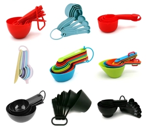 Amz Hot 12PCS Cuchara medidora <span class=keywords><strong>de</strong></span> plástico y taza Herramienta para hornear y pesar Pala <span class=keywords><strong>de</strong></span> hielo para herramientas <span class=keywords><strong>de</strong></span> pastelería Suministros para hornear - Product Image 1