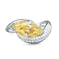MuShan Sieraden 925 Sterling Zilveren Ring Trouwring Cocktail Party Valentijn Cadeau Vrouwen Ringen Fijne Sieraden