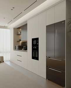 Buffet avec réfrigérateur intégré, armoire multifonctionnelle, ensembles de meubles de salle à manger personnalisés - Product Image 1
