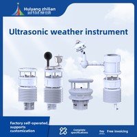 Station météo ultrasonique intégrée compacte entièrement automatique, capteur de vitesse et de direction du vent, température, humidité, pression