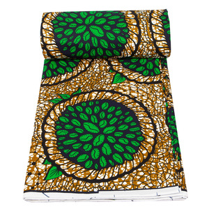 Pagne sáp de holandais 100 coton nerderlands phi sáp de hollandais in vải 6 yards - Product Image 1