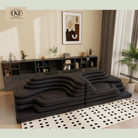 OKF Canapé italien de luxe Art Design Ensemble modulaire unique inspiré de la nature pour salon Tissu Nouveau canapé italien de luxe Art Design