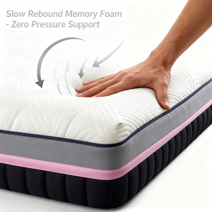 Toptan Modern 3D Memory Pamuklu Yatak Lüks Anti Alerjik Nefes Alabilen Formaldehitsiz Okul Ev Mobilyası Otel Yatak Odası - Product Image 4