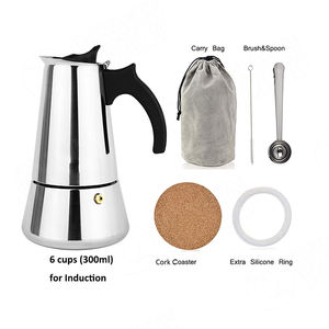 <span class=keywords><strong>Cafetera</strong></span> Espresso y <span class=keywords><strong>Cafetera</strong></span> de Acero Inoxidable de Inducción Premium, <span class=keywords><strong>Cafetera</strong></span> Moka para una Preparación Clásica al Estilo Italiano, 4/6/9/<span class=keywords><strong>12</strong></span> <span class=keywords><strong>Tazas</strong></span> - Product Image 2