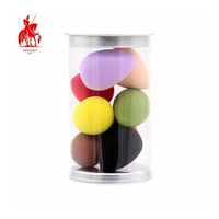 Éponge de maquillage créative et personnalisable, mignonne et douce, avec logo personnalisé, mini éponges de maquillage colorées avec étui