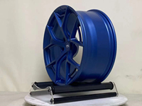 Rines de Aleación de Aluminio Forjados Personalizados TS de 5 Brazos en Forma de Y, de 18-22 Pulgadas, 5x112/5x114.3/5x120, Acabado en Gris Metálico para Audi/Golf