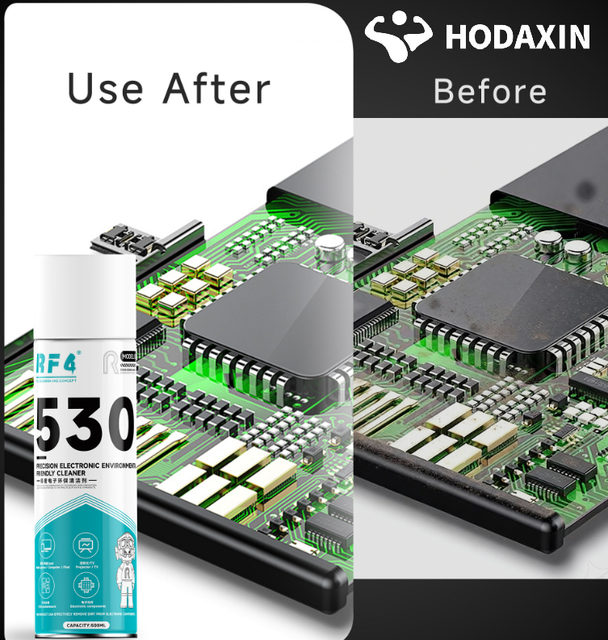 RF4 530 Electronic Eco-friendly Cleaner Residue-Free Non-Corrosive for Motherboard Chip Phone Camera Microscope Lens Screen