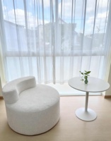 Chaise de canapé ronde moderne compressée chaise de salon chaise de canapé maison balcon loisirs simple inclinable chambre à coucher chaise de paresseux