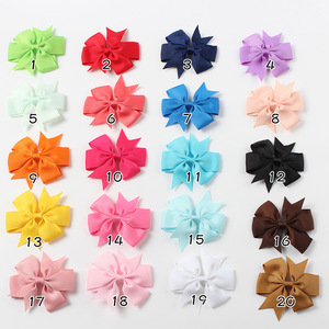 Pinces à cheveux en gros grain pour fille, ruban solide, épingles à cheveux Boutique, pince à cheveux, accessoires pour cheveux d'enfants - Product Image 2