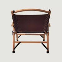 Fauteuil simple moderne en bois massif, confortable pour chambre, appartement, salle à manger, chaise de table basse pour balcon, salon, loisirs